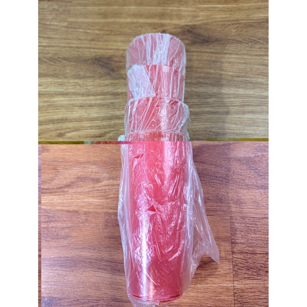 New Tupperware Red Set Of 4 5107L 16 Ounce Tumblers
